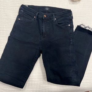 Citizens of Humanity Dark Wash Jeans - Rocket Crop High Rise Skinny